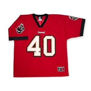 LOGO ATHLETIC Vintage Alstott Tampa Bay Buccaneers Football Jersey Shirt Large